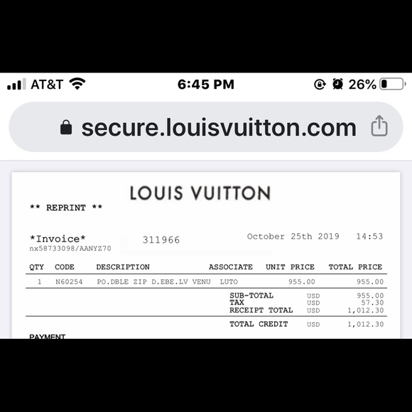 SOLD! Authentic Louis Vuitton Double Zip Pochette - Picture 8 of 8